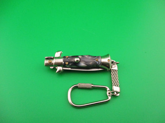 INOX ITALY 10cm Italian Stiletto picklock keychain automatic knife