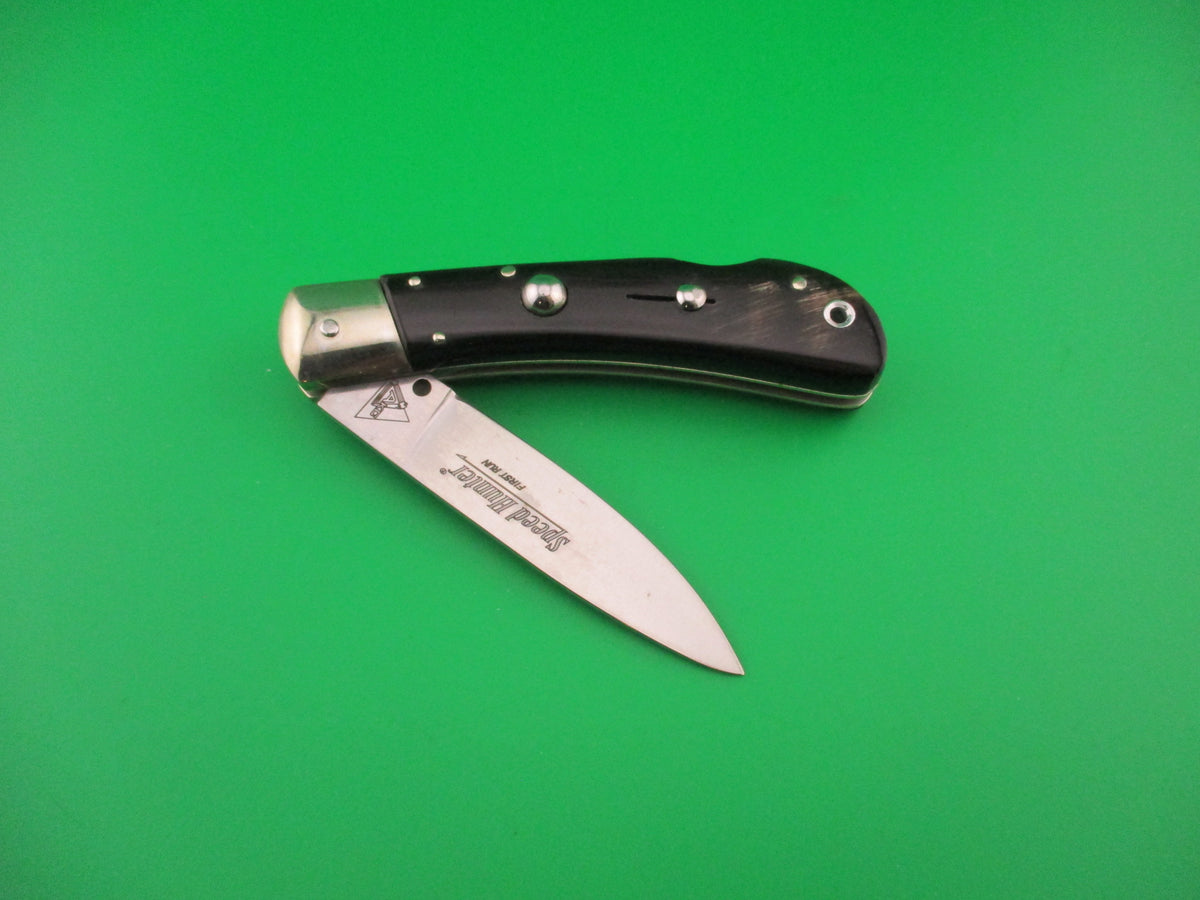 AKC 18cm Italian Lockback Horn Speed Hunter First Run automatic knife