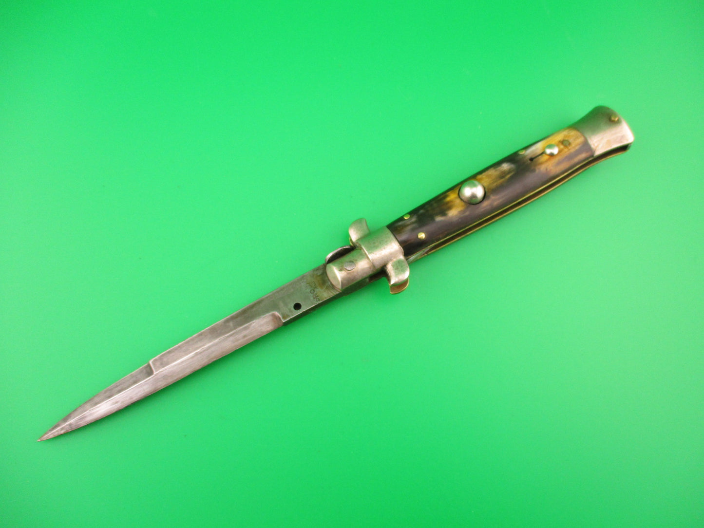 ROMO ITALY 23cm Italian Picklock 1950s vintage Bayonet Horn automatic knife