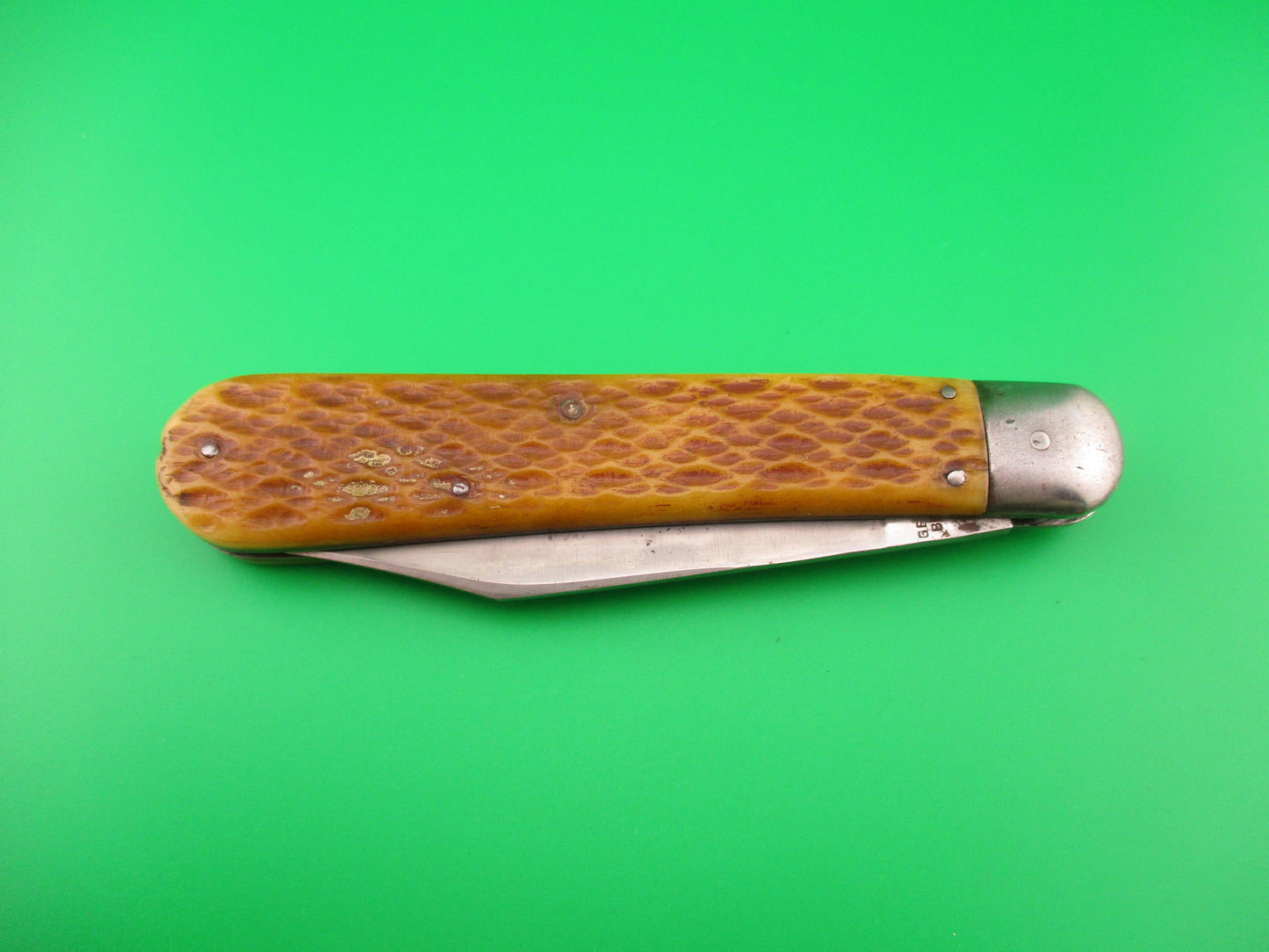 PRESTO #3000 Large Hunter Jigged bone Vintage automatic knife