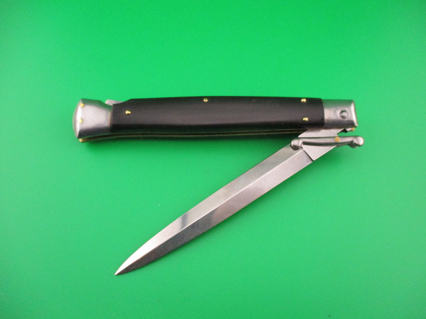 FRANK B ITALY 28cm Italian Swing Guard Dagger Dark Horn automatic knife