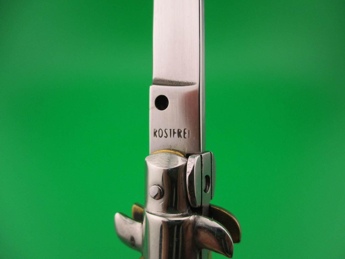 ROSTFREI 14cm Italian Stiletto Oreste Dibon Light horn swivel bolster