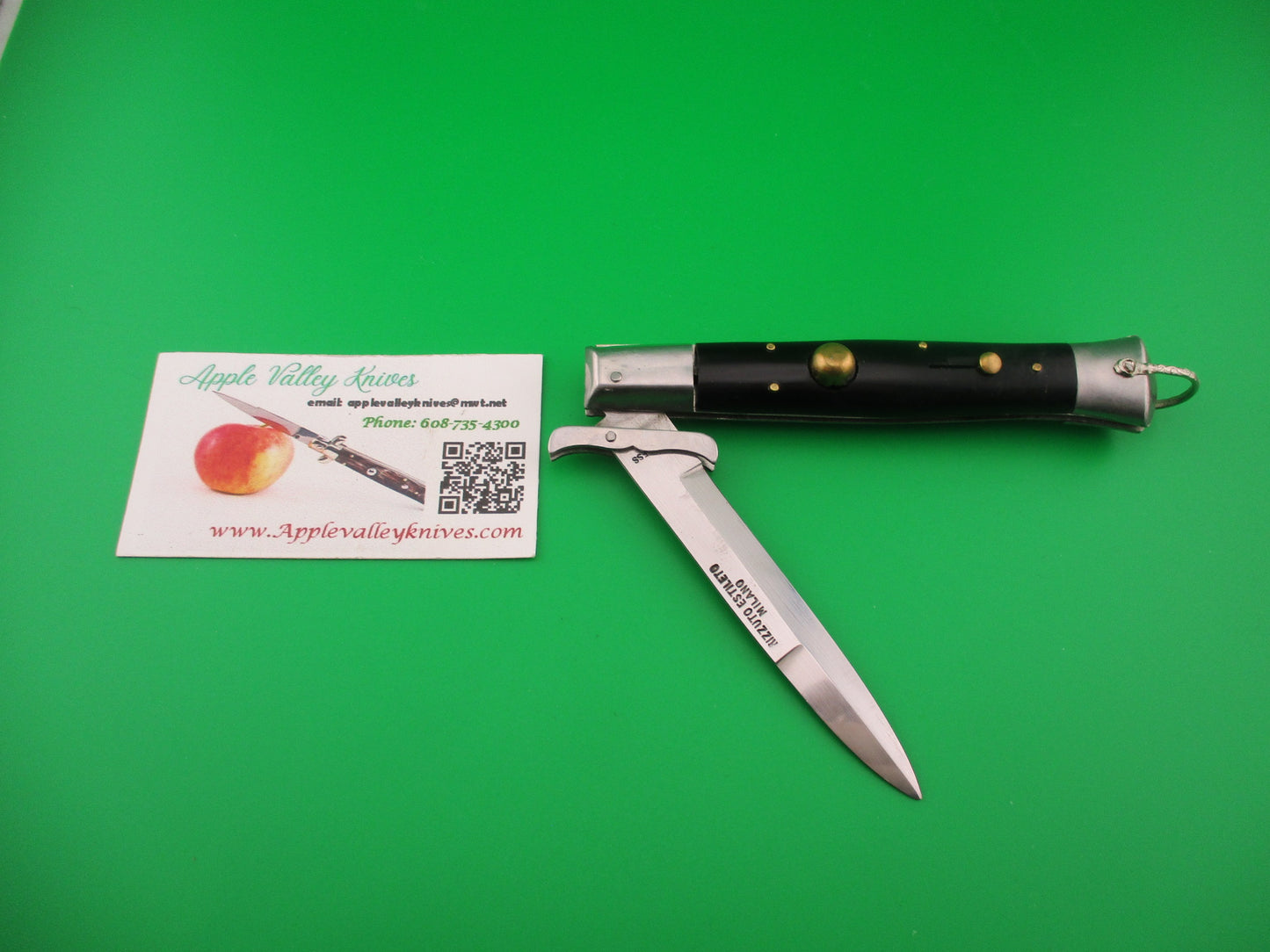 RIZZUTO ESTILETO MILANO 22cm Japanese vintage swing guard Mustache flat bolster switchblade