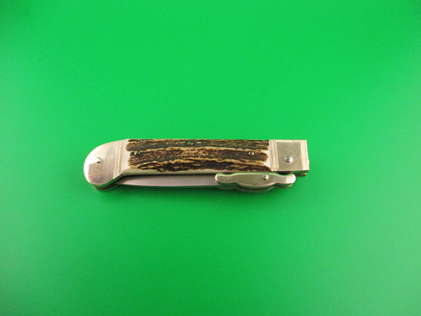 THE GUARDIAN Hubertus Solingen 18cm German Stag swing guard Dagger switchblade