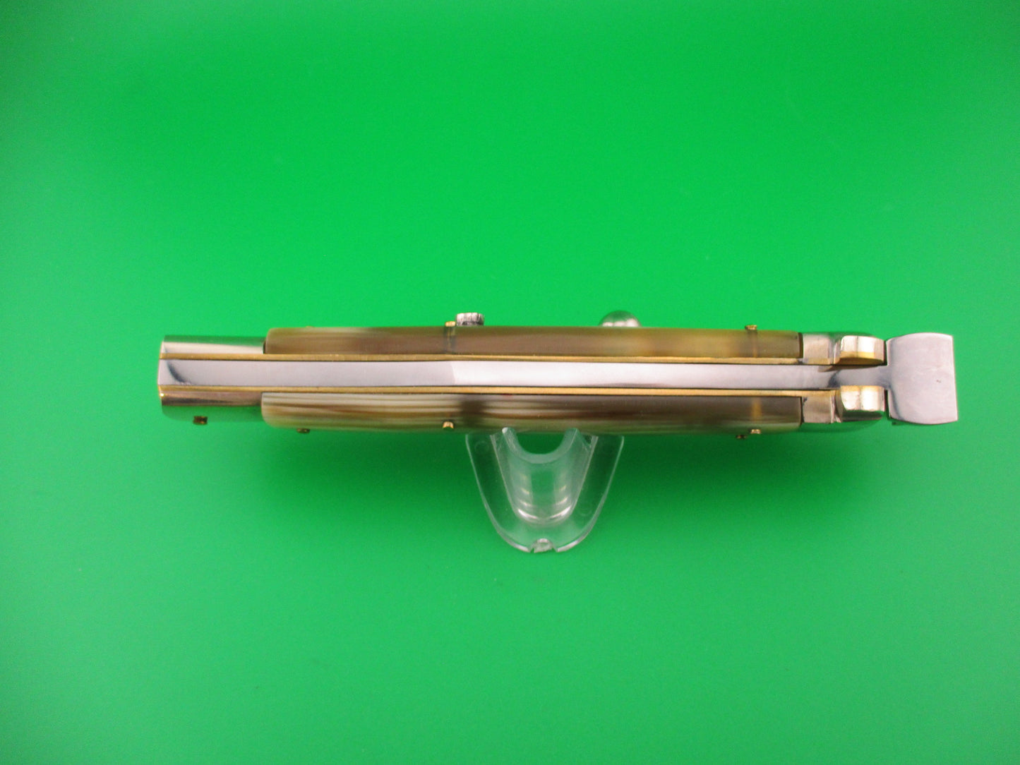 Renzo Pascotto Maniago Italy 30cm Italian Wasp body Picklock Honey Horn automatic knife