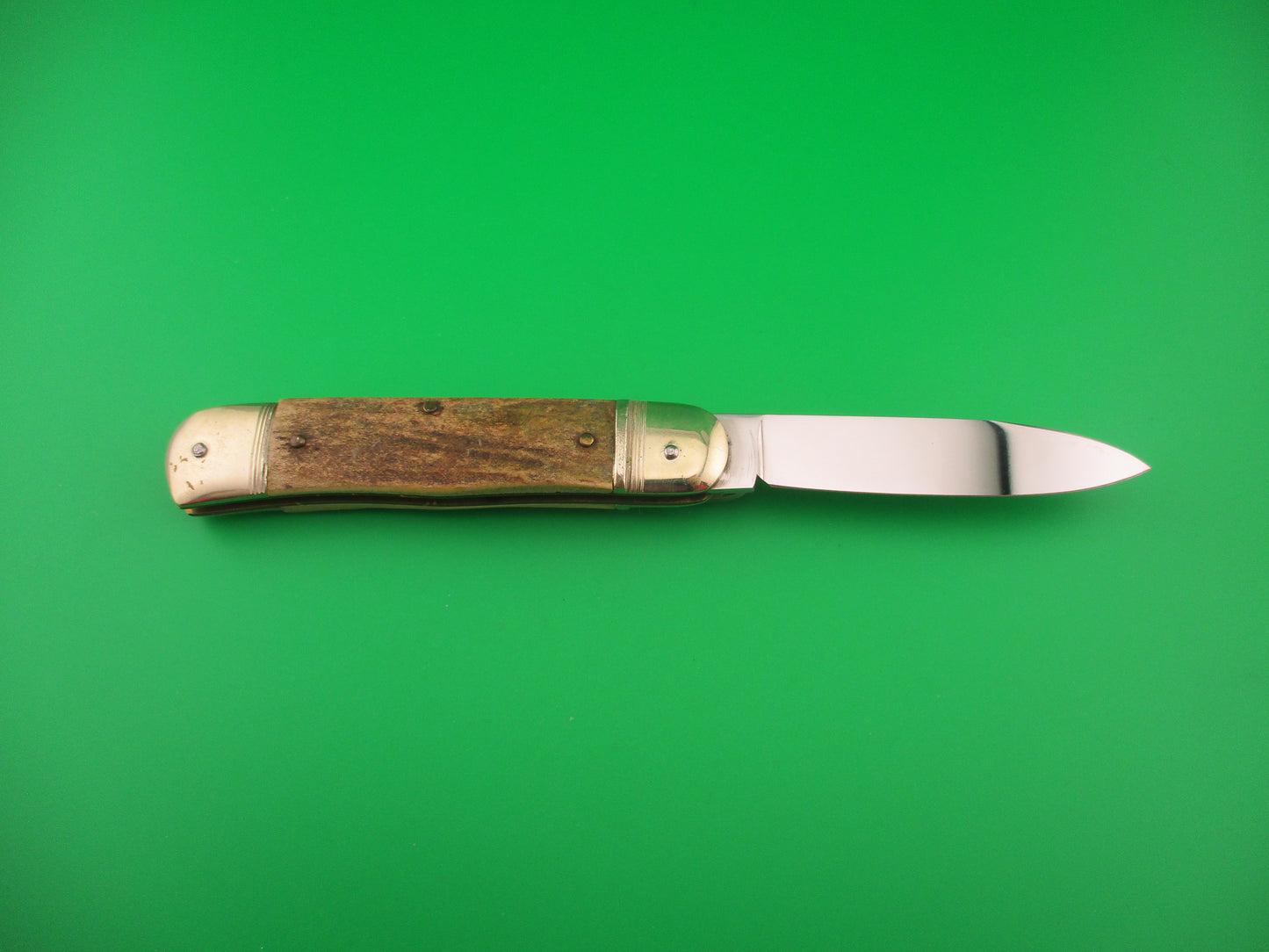 HUBERTUS SOLINGEN 11cm West German Lever Stag Camper automatic knife