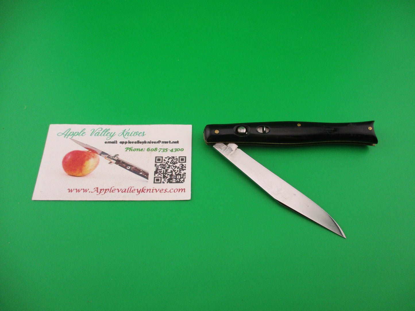 Bonsa SOLINGEN GERMANY Fishtail Black like PRESTO Vintage automatic knife