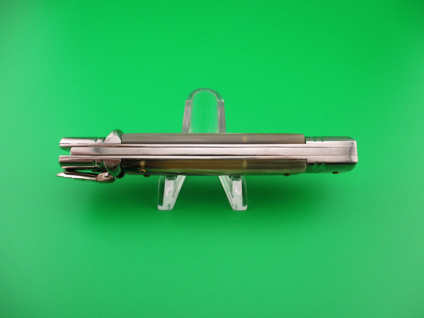 z AKC ITALY 20cm Italian Slimline Lever Honey horn automatic knife