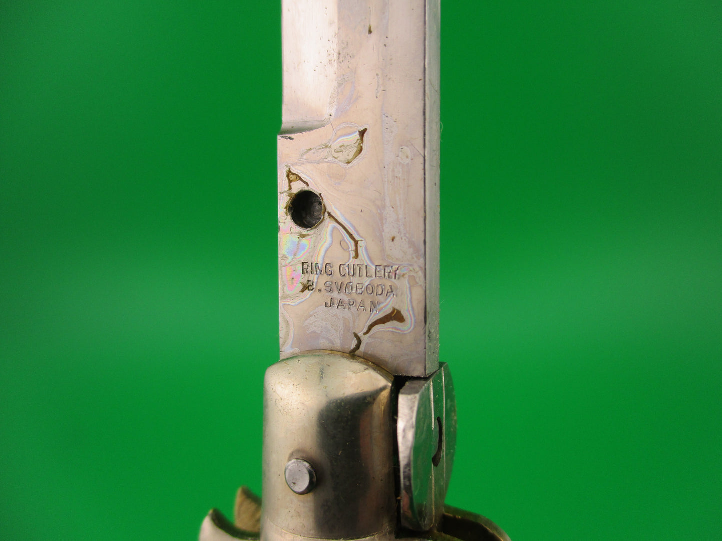 RING CUTLERY B.SVOBODA JAPAN 17cm Japanese Bone picklock NOS automatic in box