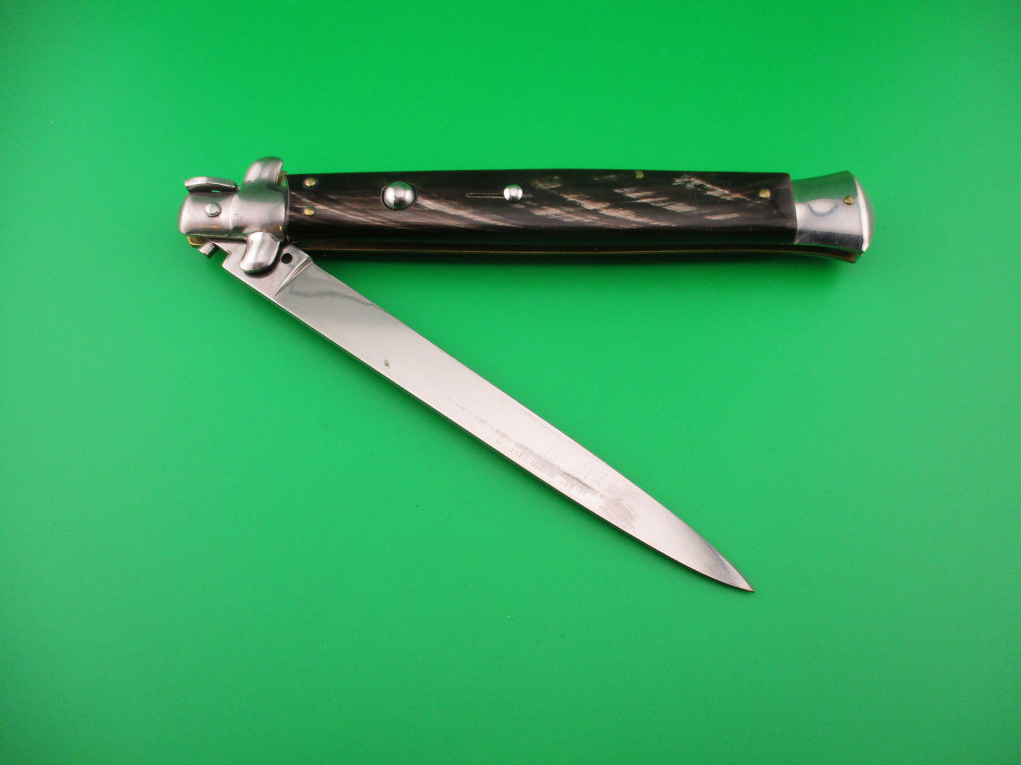 MADE ITALY 33cm Italian Swivel bolster vintage automatic knife