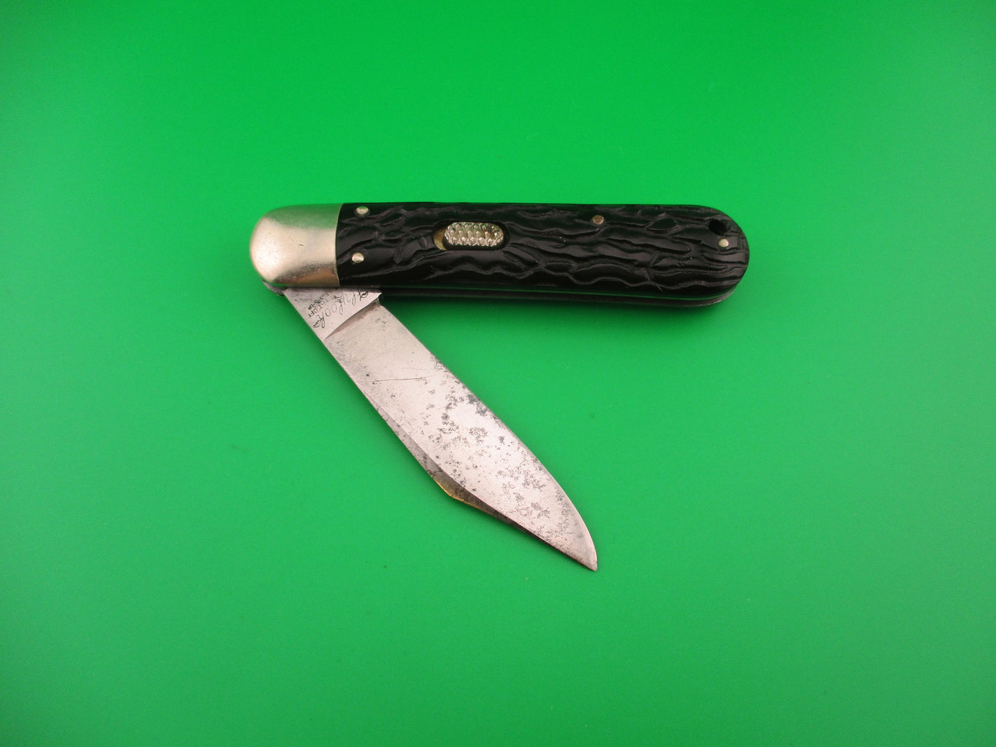 FLYLOCK #12000 Scout Clip blade Antique Automatic knife made in USA