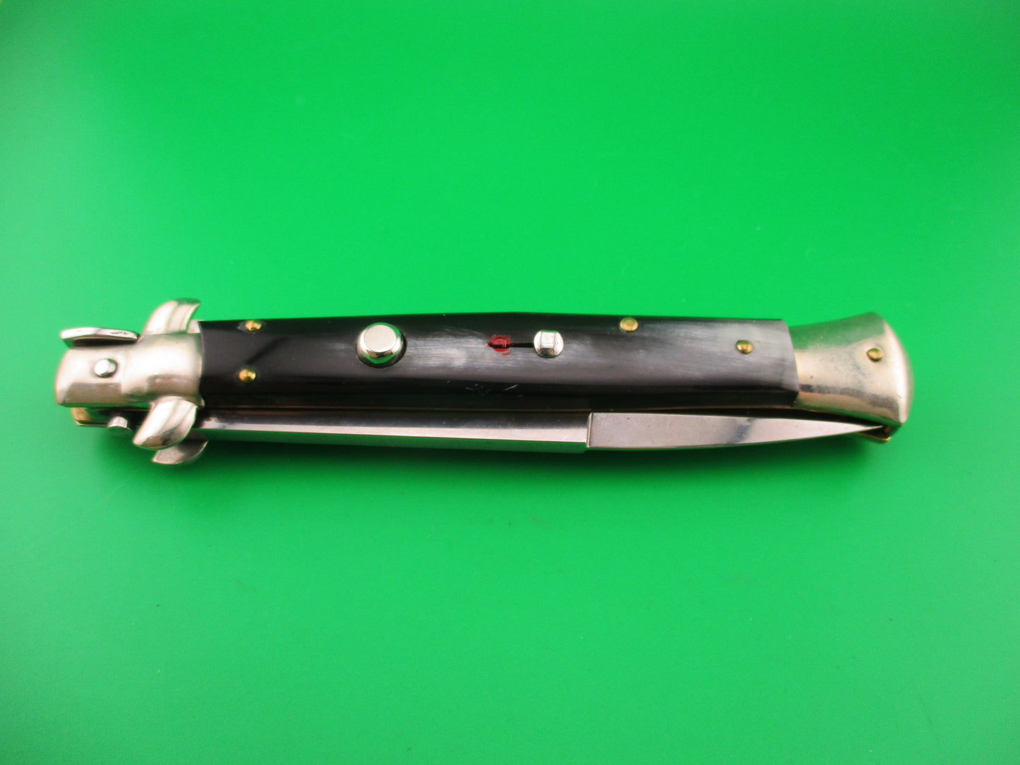 Walts LATAMA Cat 28cm Italian Stiletto Bayonet Blade Brazilian horn automatic knife 5mm
