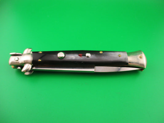 Walts LATAMA Cat 28cm Italian Stiletto Bayonet Blade Brazilian horn automatic knife 5mm