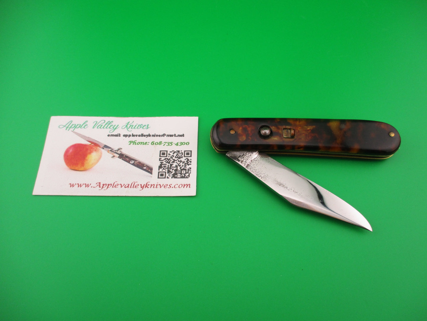 Colonial PRONTO vintage 1950s Fatjack Imitation Tortoise switchblade knife