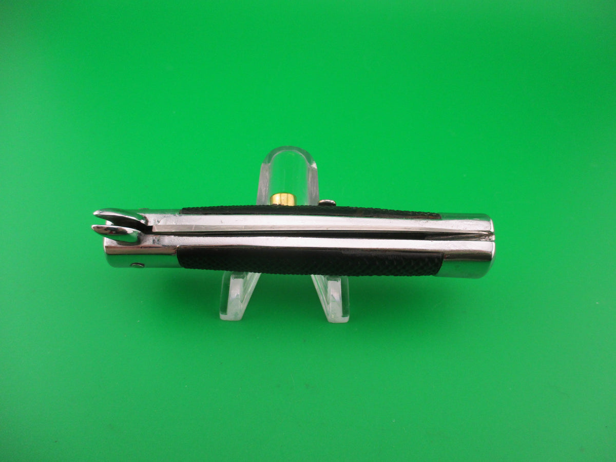 18cm Spanish MATADOR Coilspring Lockback curved guards automatic knife Etched