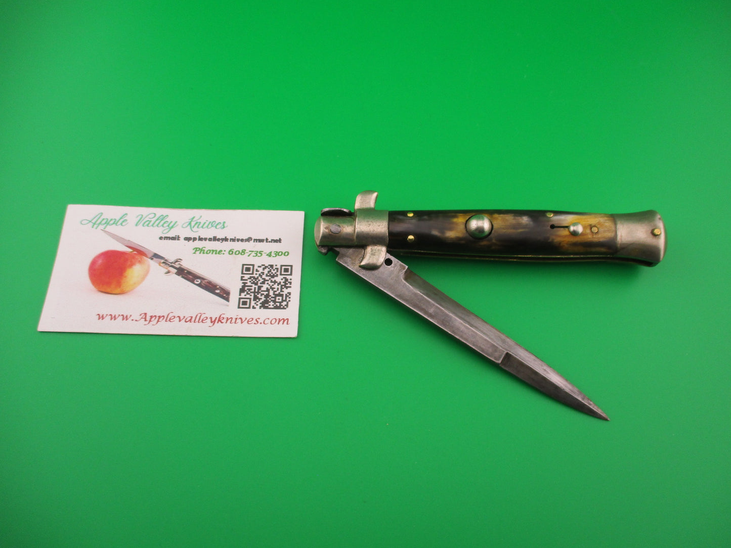 ROMO ITALY 23cm Italian Picklock 1950s vintage Bayonet Horn automatic knife
