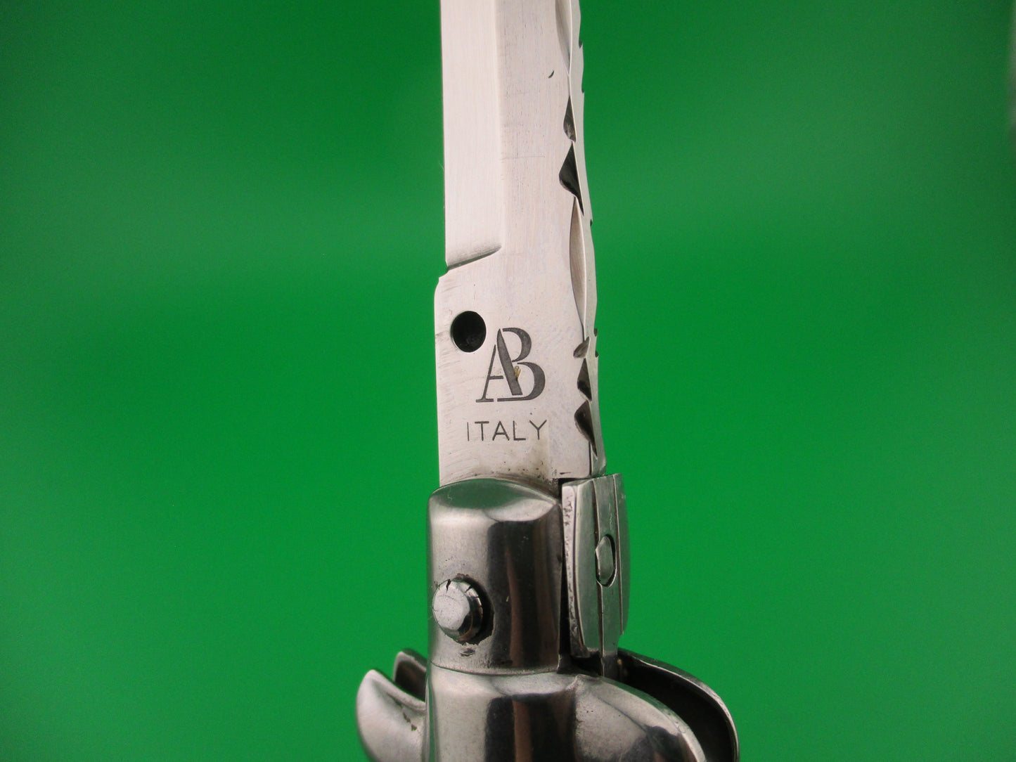 AB ITALY 23cm Italian Picklock stiletto Stag bayonet blade automatic knife
