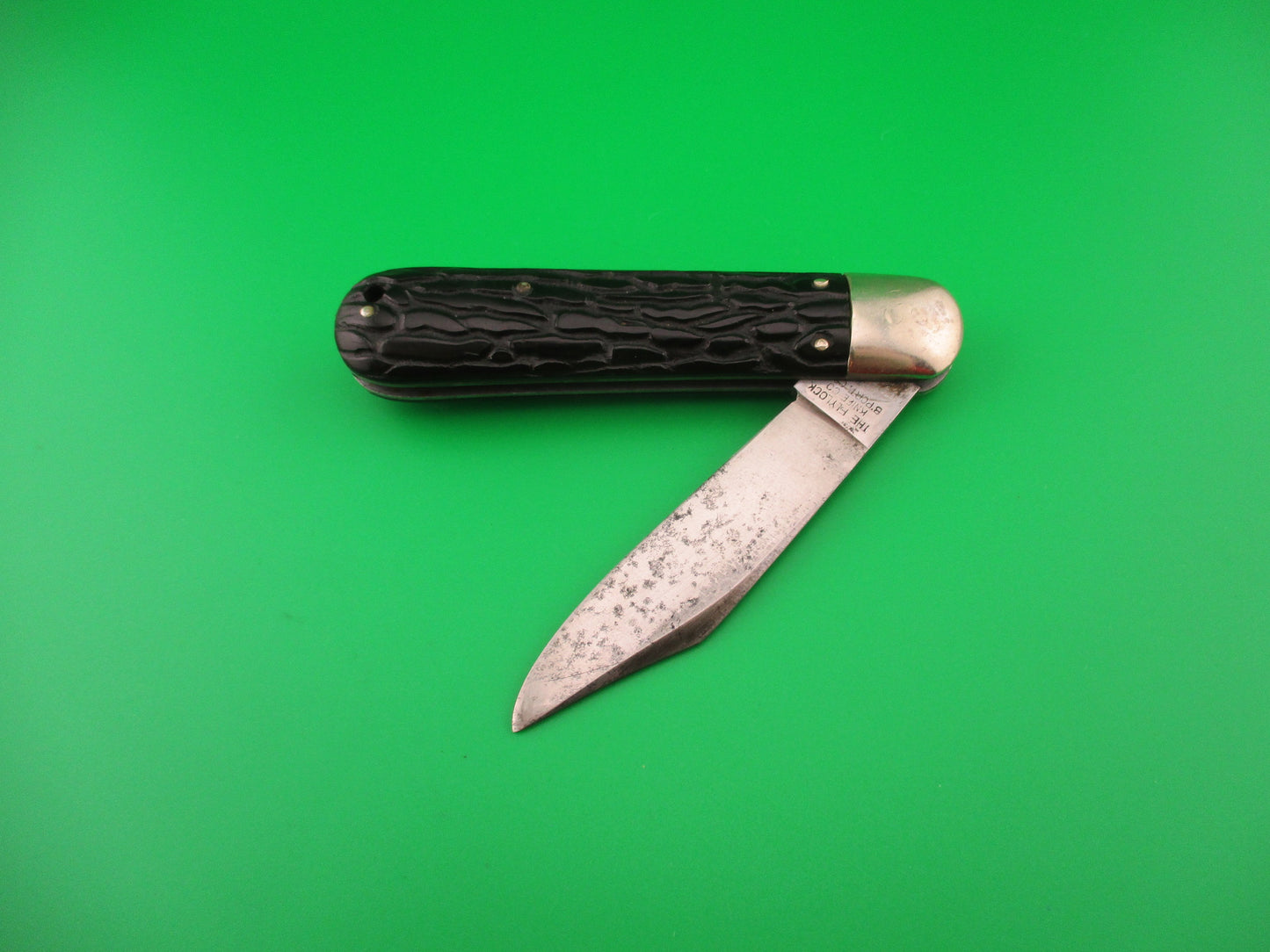 FLYLOCK #12000 Scout Clip blade Antique Automatic knife made in USA