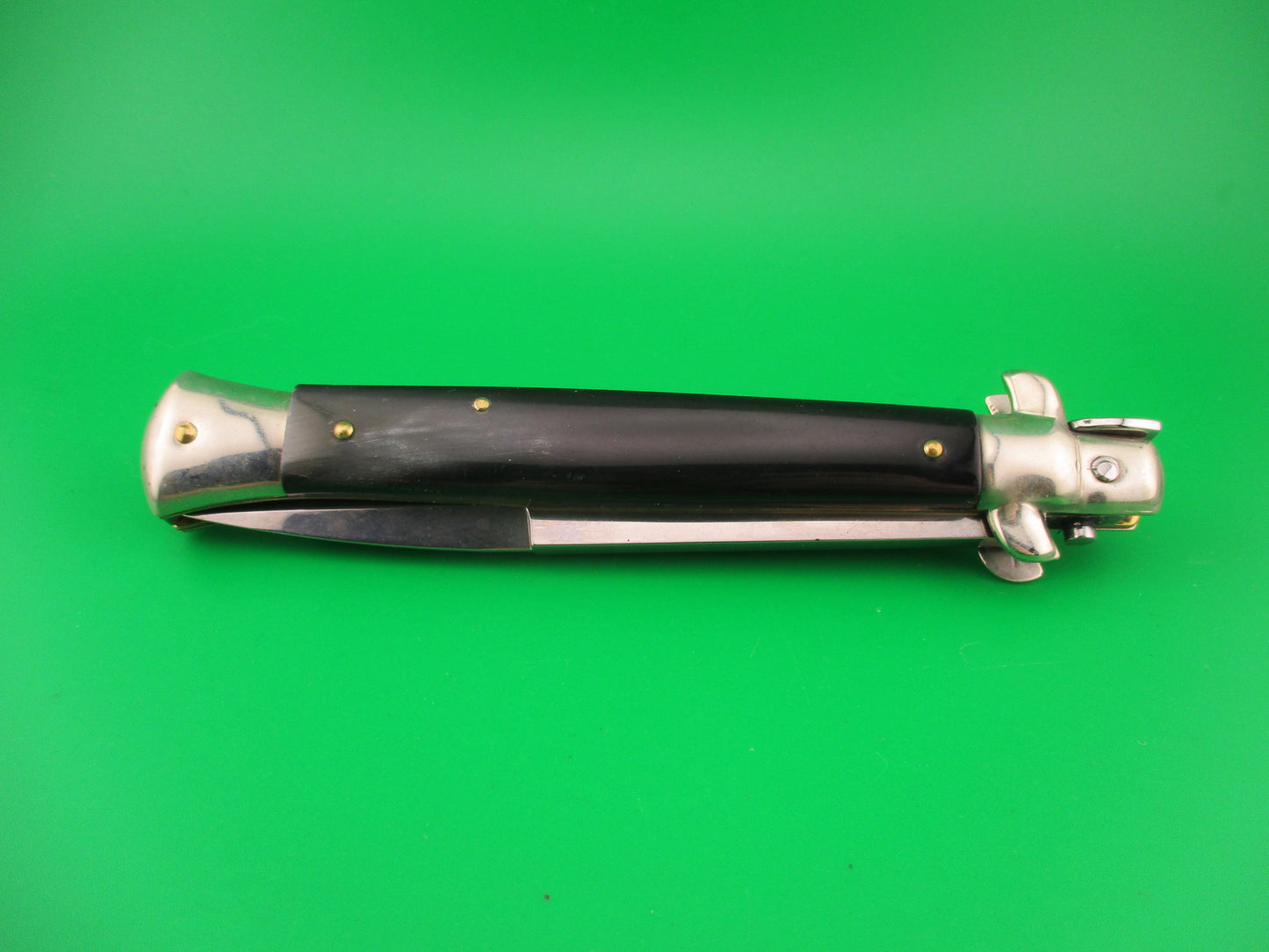Walts LATAMA Cat 28cm Italian Stiletto Bayonet Blade Brazilian horn automatic knife 5mm