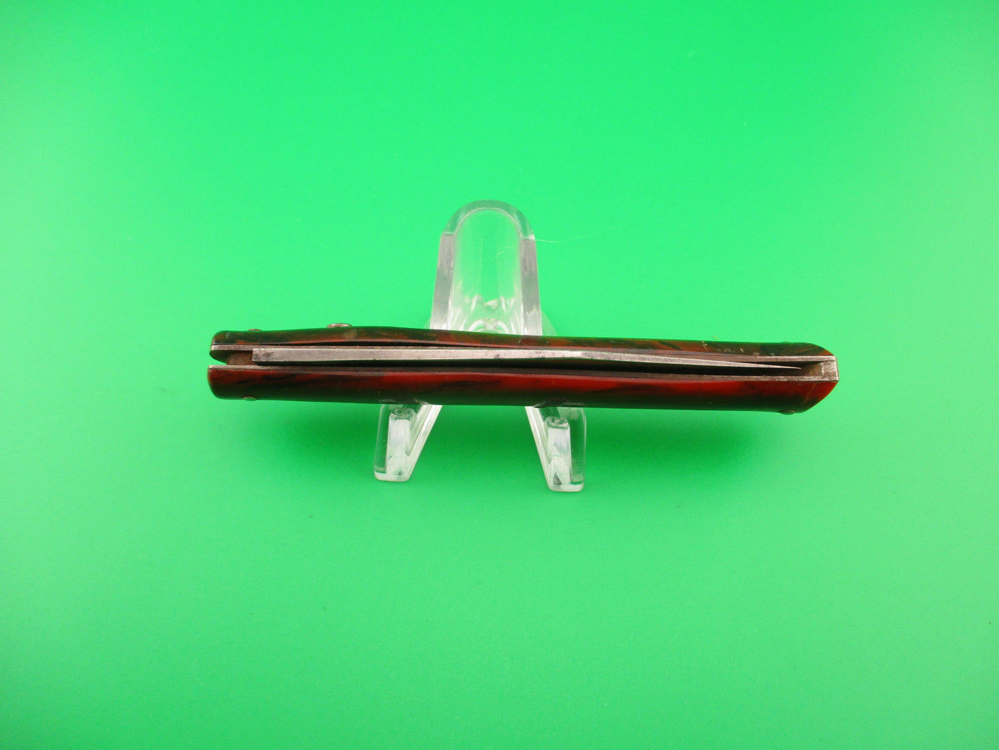 PRESTO Fishtail #6000 Cocobolo celluloid 1940s vintage switchblade knife