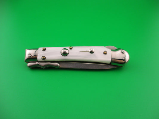 z AKC ITALY 19cm Italian Medici Swing Guard Pearlex automatic knife
