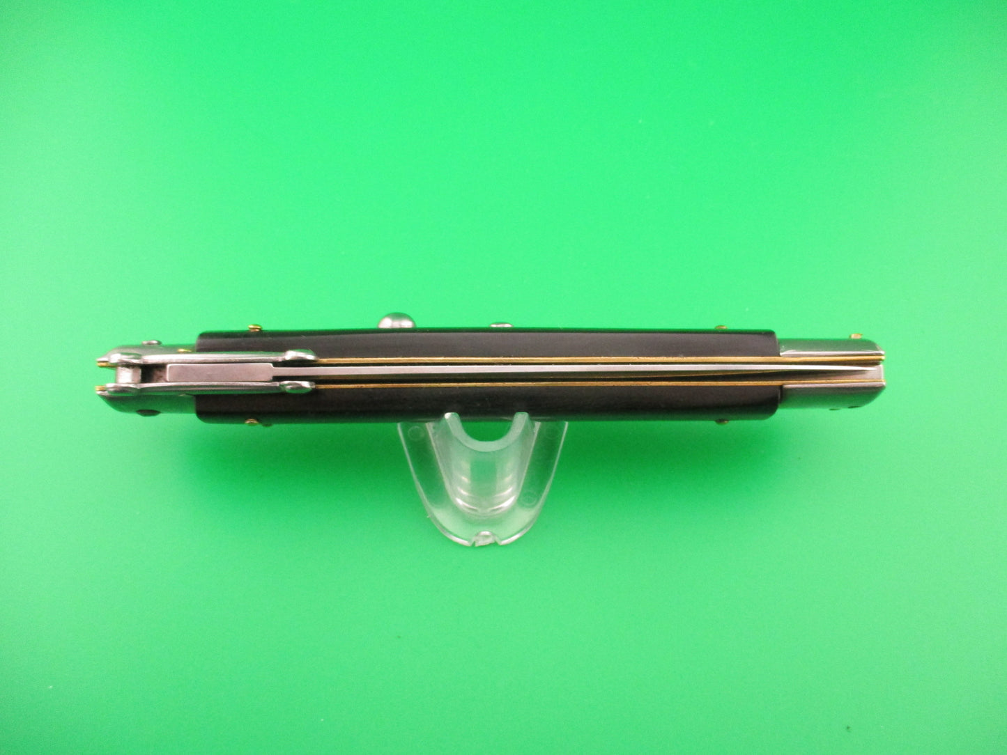 FRANK B ITALY 28cm Italian Swing Guard Dagger Dark Horn automatic knife