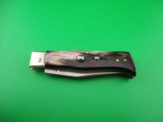 DM Dolphin 20cm Italian Humpback Red Dot Hunter Black & white automatic knife