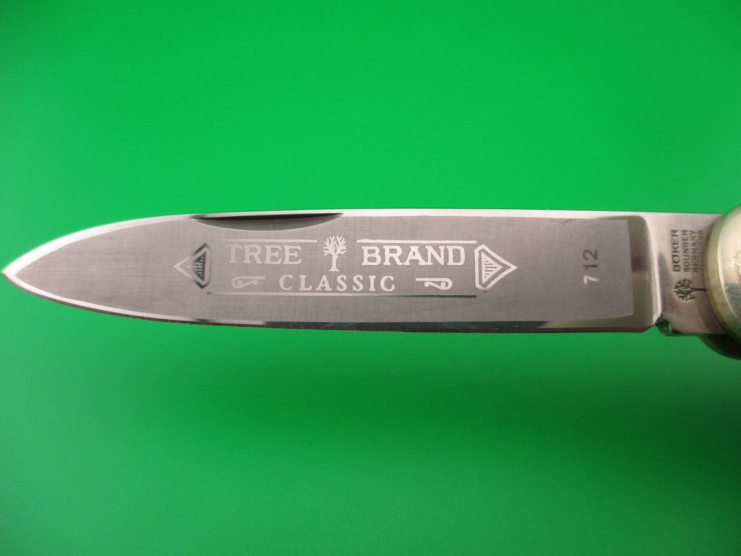 z BOKER TREE BRAND CLASSIC 712 11cm German Lever automatic knife Red bone