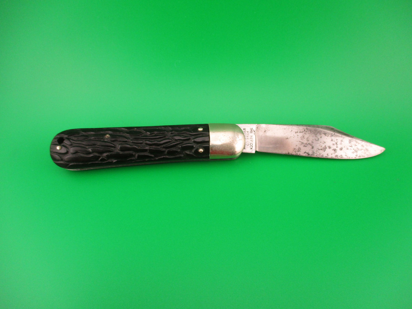 FLYLOCK #12000 Scout Clip blade Antique Automatic knife made in USA