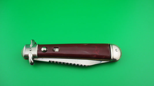 Colonial SHUR SNAP JUMBO jack Maroon Burgundy switchblade knife