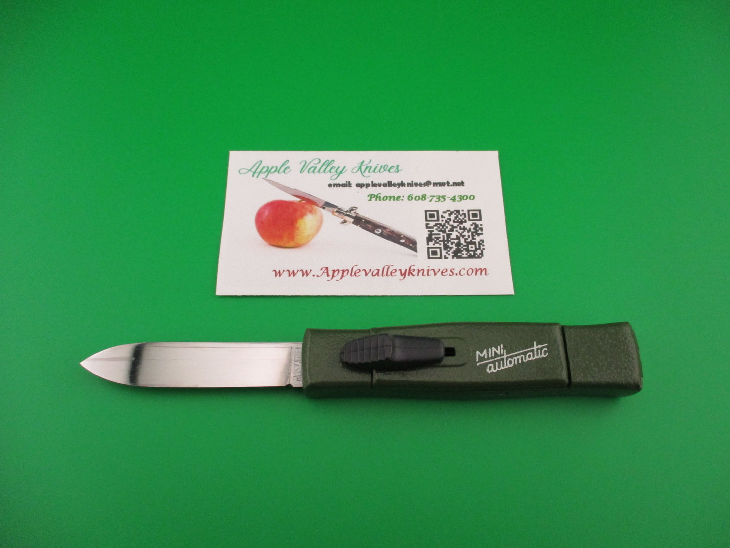 ROSTFREI MINI Automatic 15cm Green OTF DA automatic knife