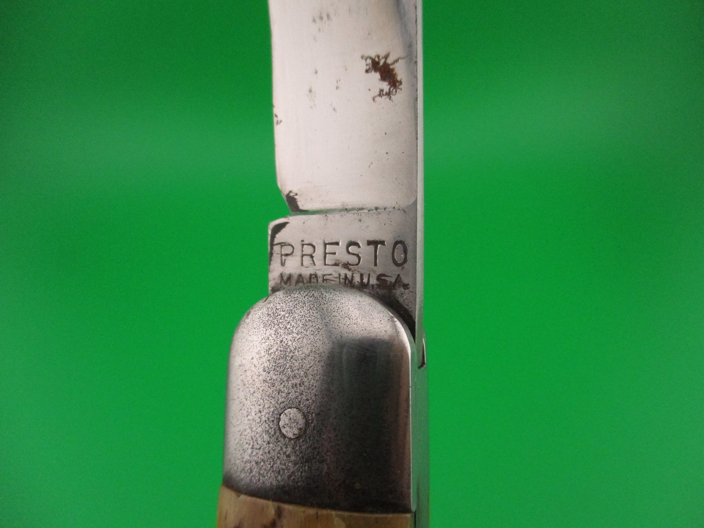 PRESTO #3000 Large Hunter Jigged bone Vintage automatic knife