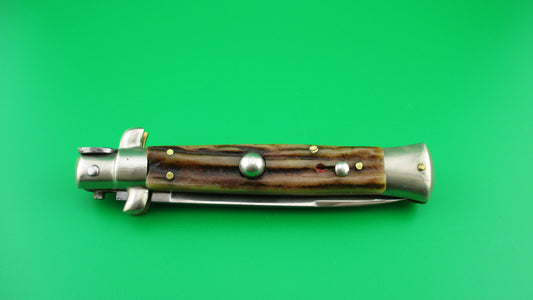 z C JUL HERBERTZ IMPORT 21cm Italian NOS Stag Transitional Swivel bolster switchblade