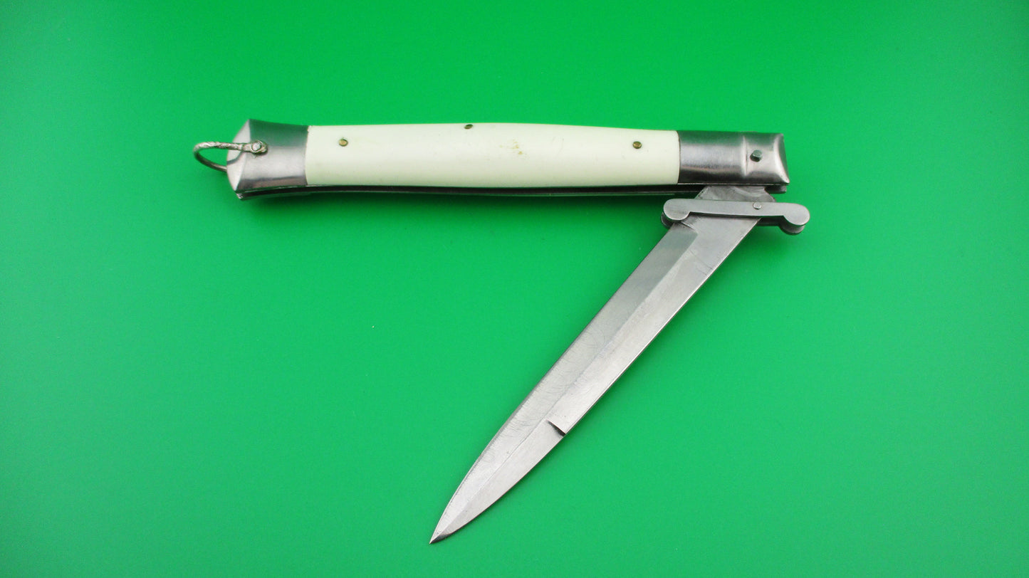 Rizzuto Estileto Milano 27cm Japanese Swing guard White vintage automatic knife