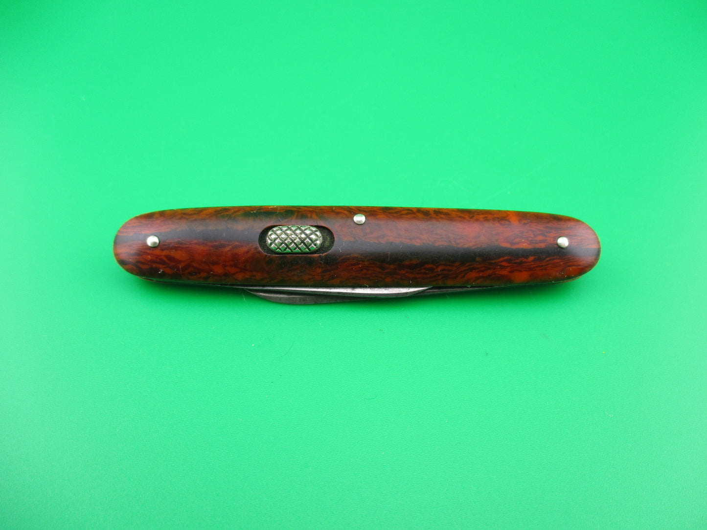 CHALLENGE CUT CO double Cocobolo celluloid automatic knife