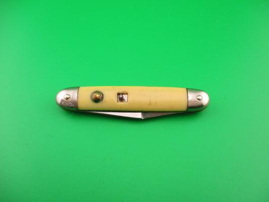 Colonial SHUR-SNAP Cigar Jack Cream Saber clip blade automatic knife