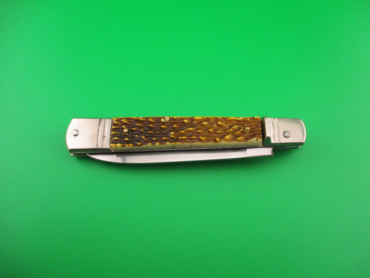 ROSTFREI 20cm German Slim Line Stag lever vintage automatic knife