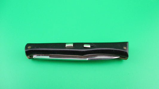 INOX PATENT 18cm Italian Ackermannchen style black automatic knife