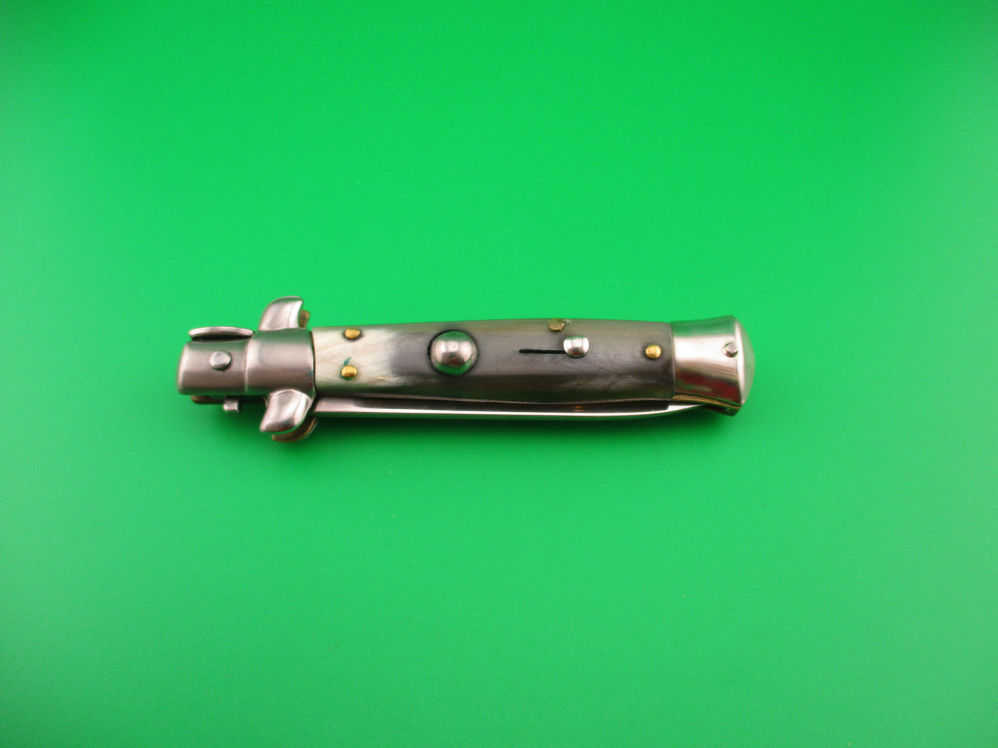 Rostfrei (slant) 18cm Italian Stiletto Swivel bolster Vintage automatic knife 1970s