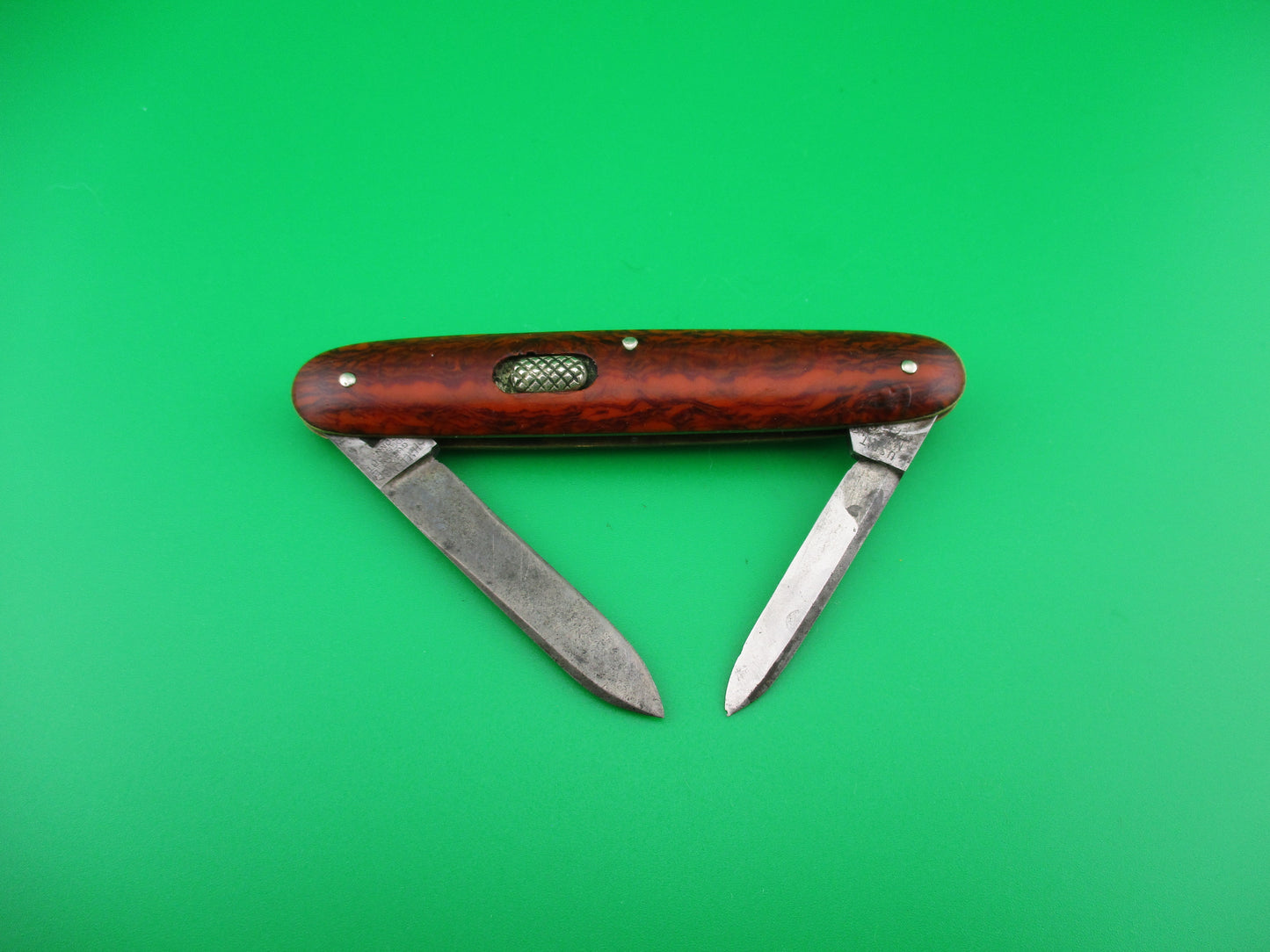 CHALLENGE CUT CO double Cocobolo celluloid automatic knife