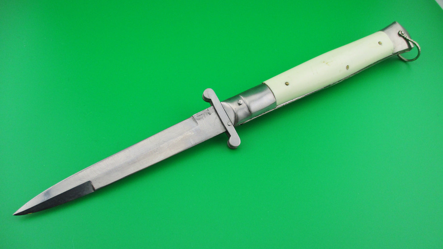 Rizzuto Estileto Milano 27cm Japanese Swing guard White vintage automatic knife