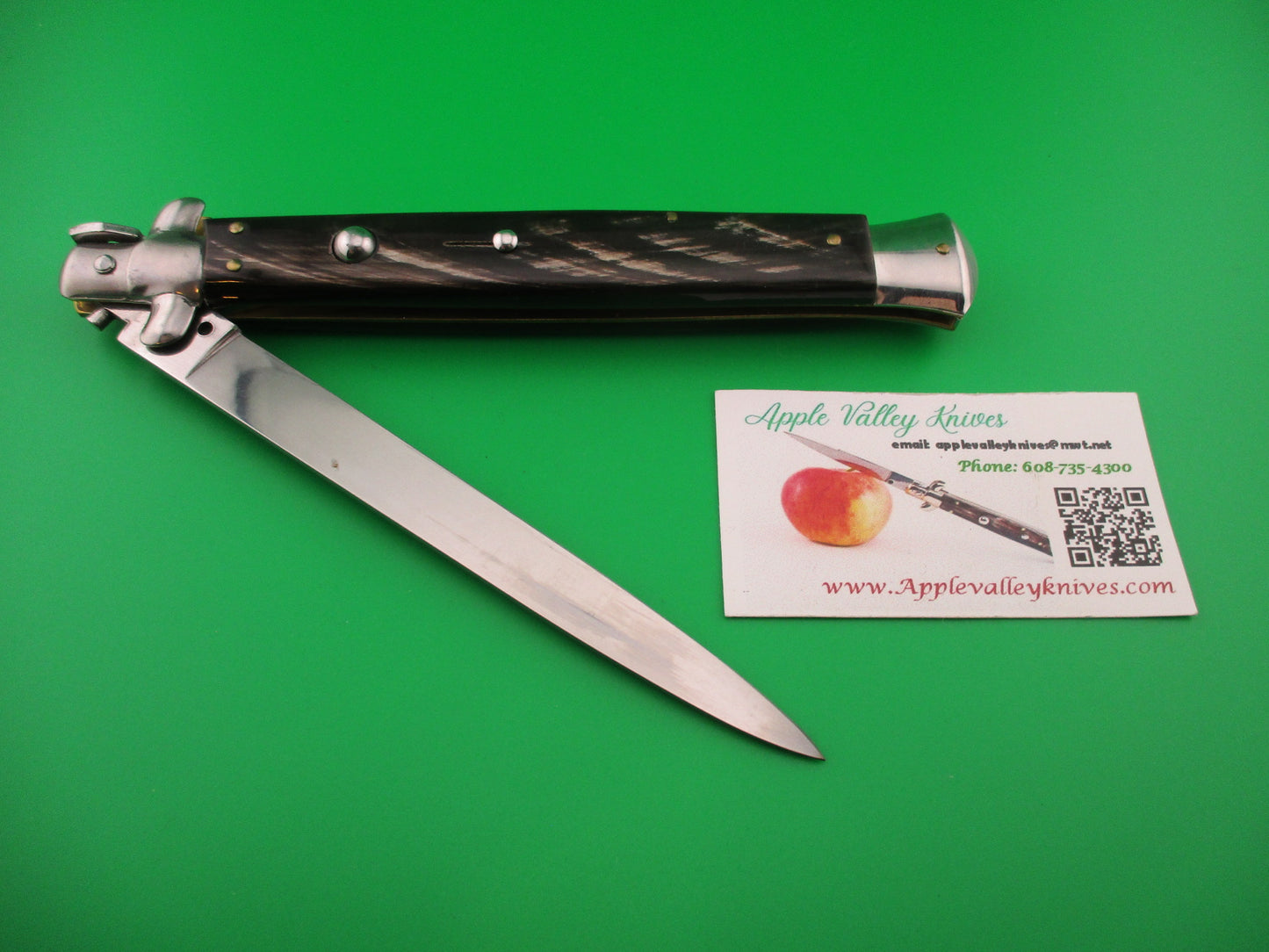 MADE ITALY 33cm Italian Swivel bolster vintage automatic knife