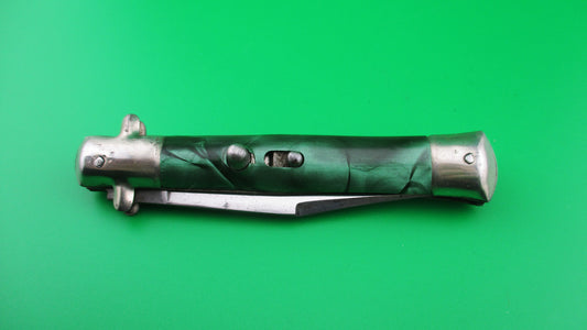 z INOX 18cm Italian Tourist knife Green pearl BoBc automatic knife