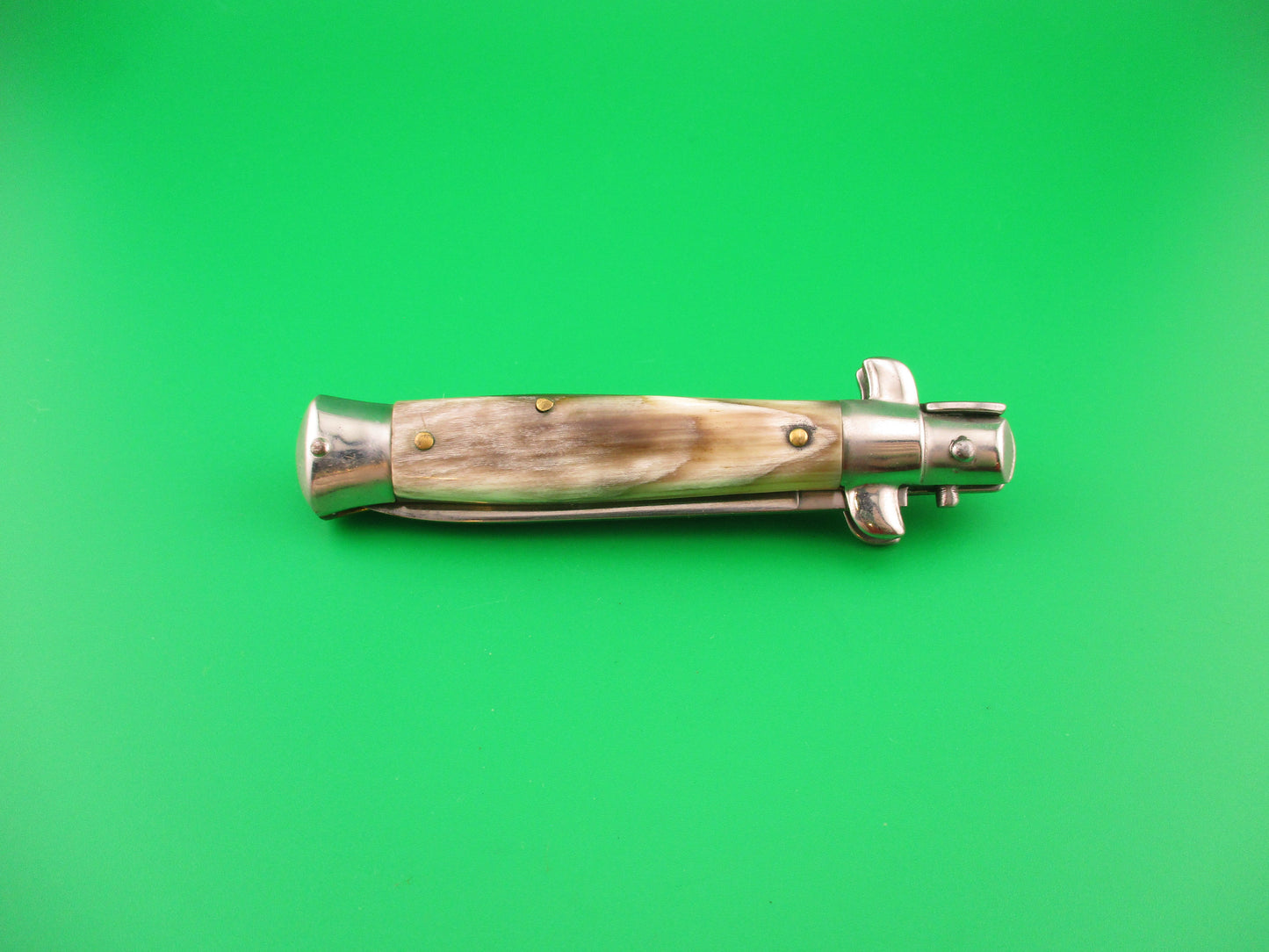 Rostfrei (slant) 18cm Italian Stiletto Swivel bolster Vintage automatic knife 1970s