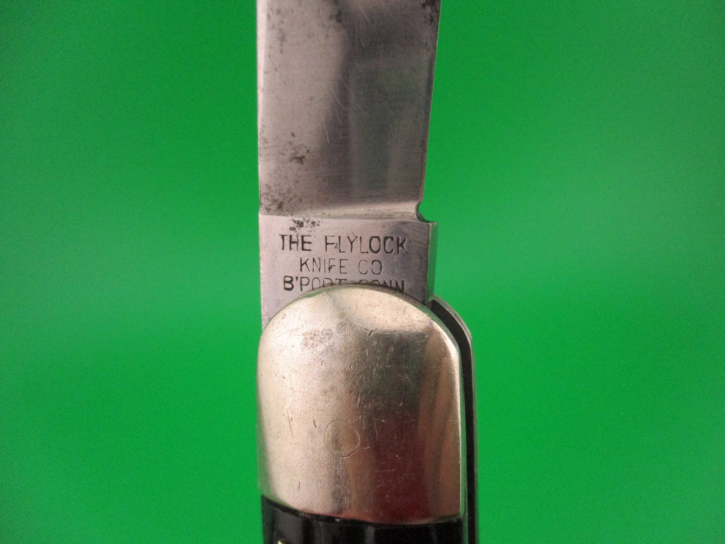 FLYLOCK #12000 Scout Clip blade Antique Automatic knife made in USA