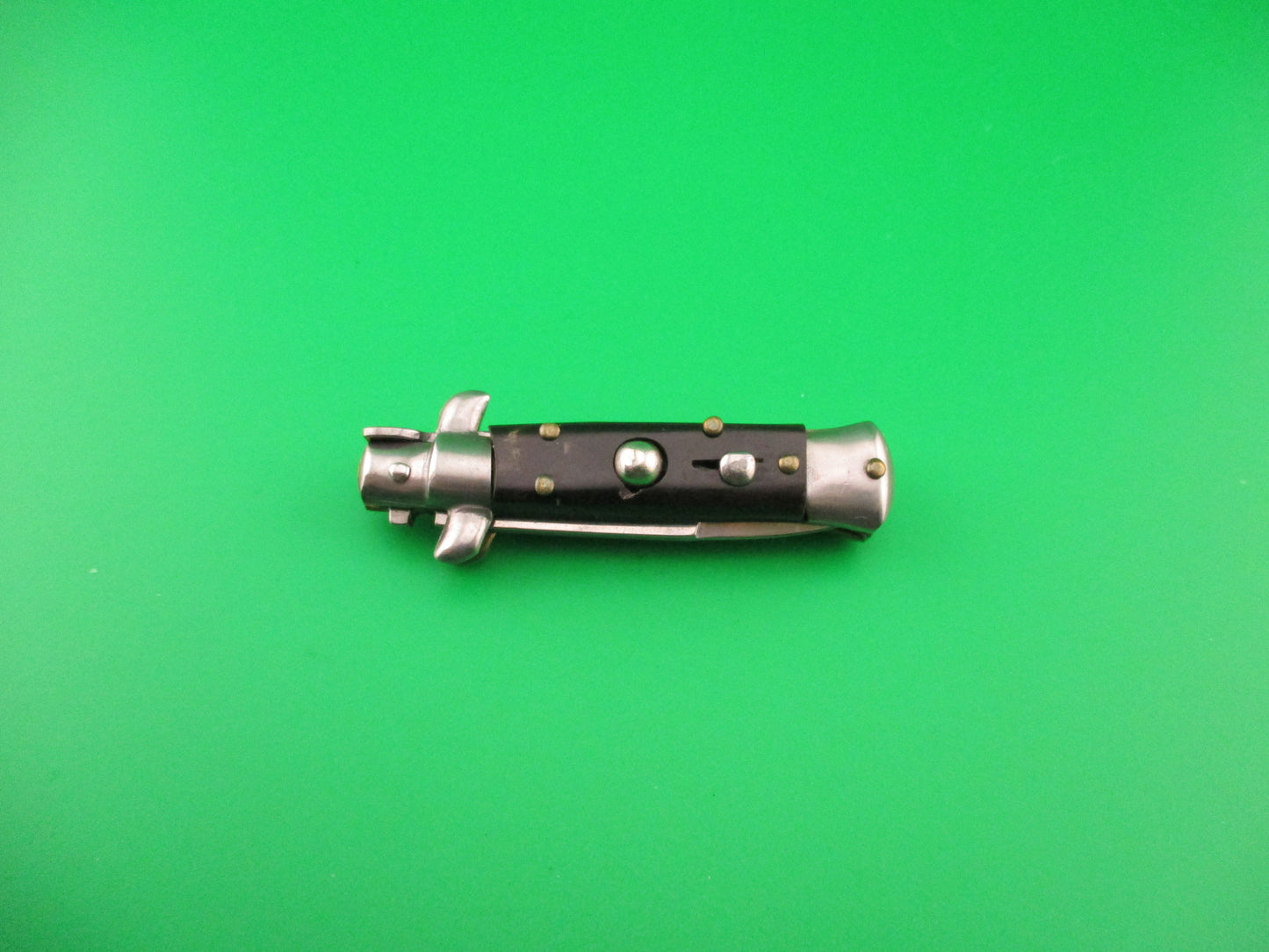 MADE IN ITALY 12cm Italian Swivel bolster Mini Stiletto bayonet automatic knife