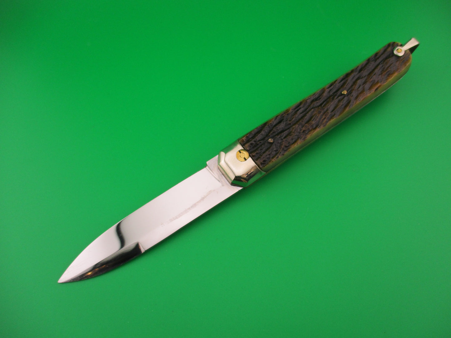 INOX 247 BREVETE 21cm French Couteau Jigged bone vintage automatic knife