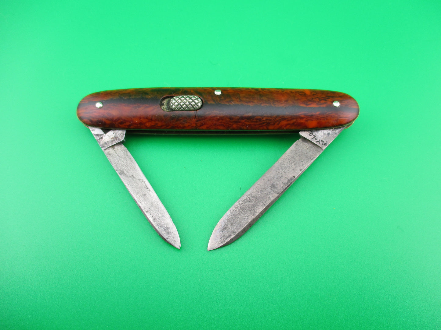 CHALLENGE CUT CO double Cocobolo celluloid automatic knife