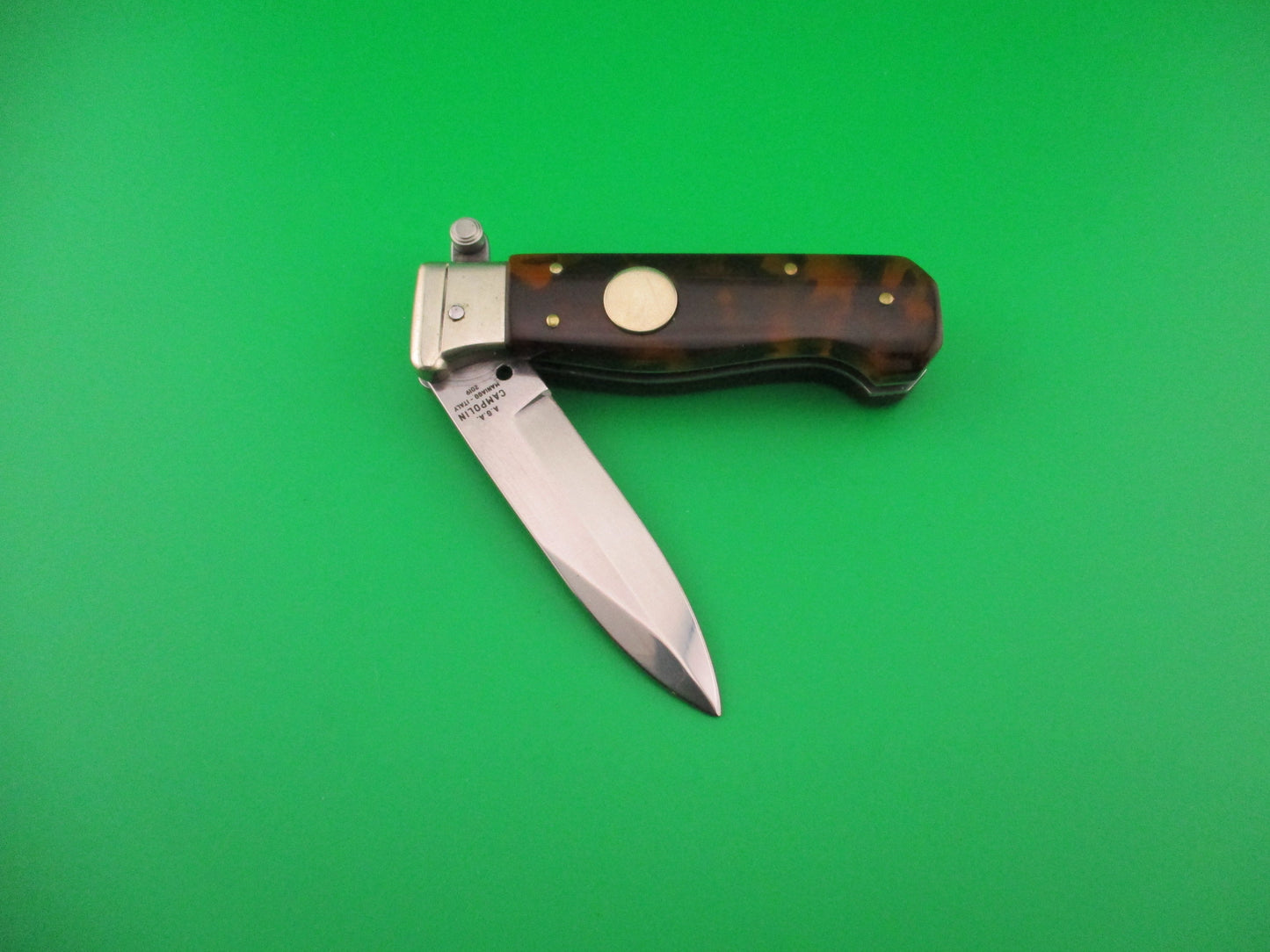 AGA CAMPOLIN 2019 17cm Italian FIRST RUN Piccolo Tortoise automatic knife