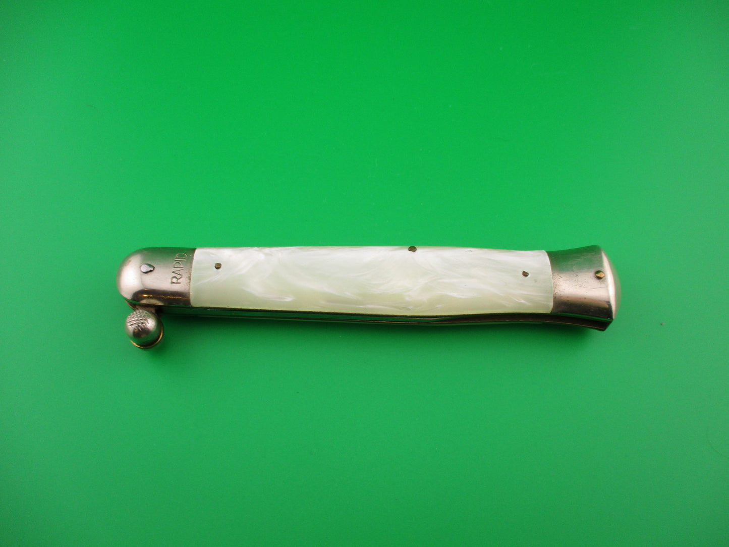 RAPID SZL ROSTFREI 25cm Italian Knob open manual Pearlex vintage knife